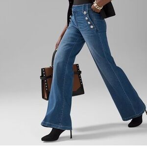 White House Black Market Wide Leg HR jeans